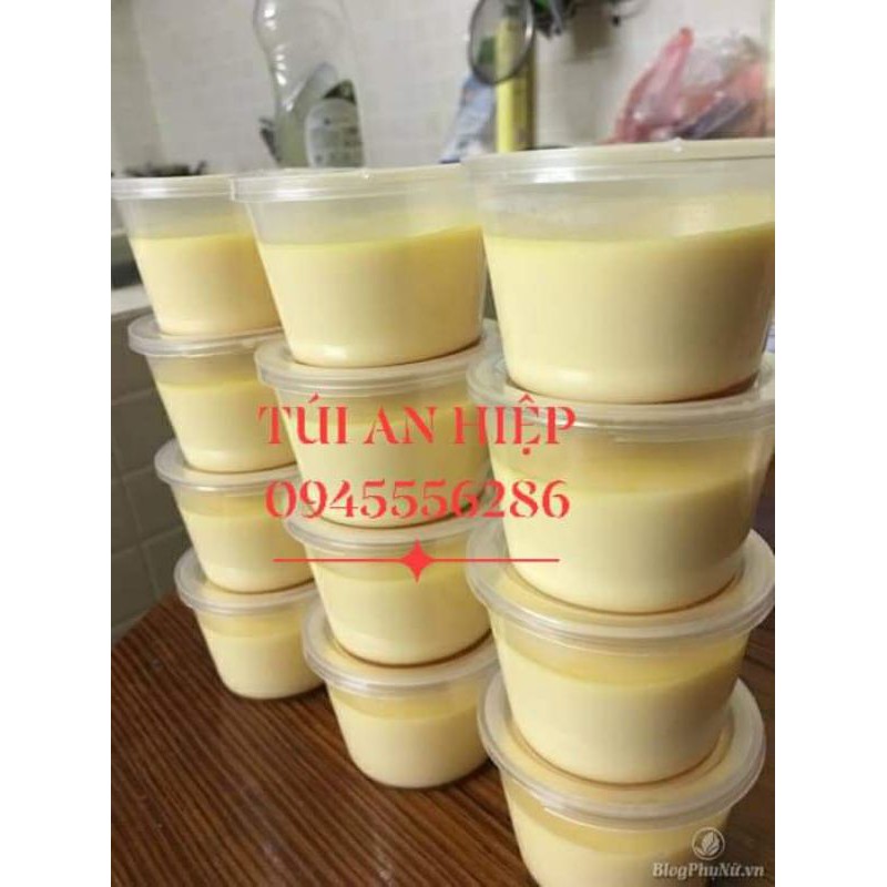 [COMBO] 5 gói hộp caramen (250 hộp) | Flan cake plastic containers (250 pcs, 5 sets with lids)