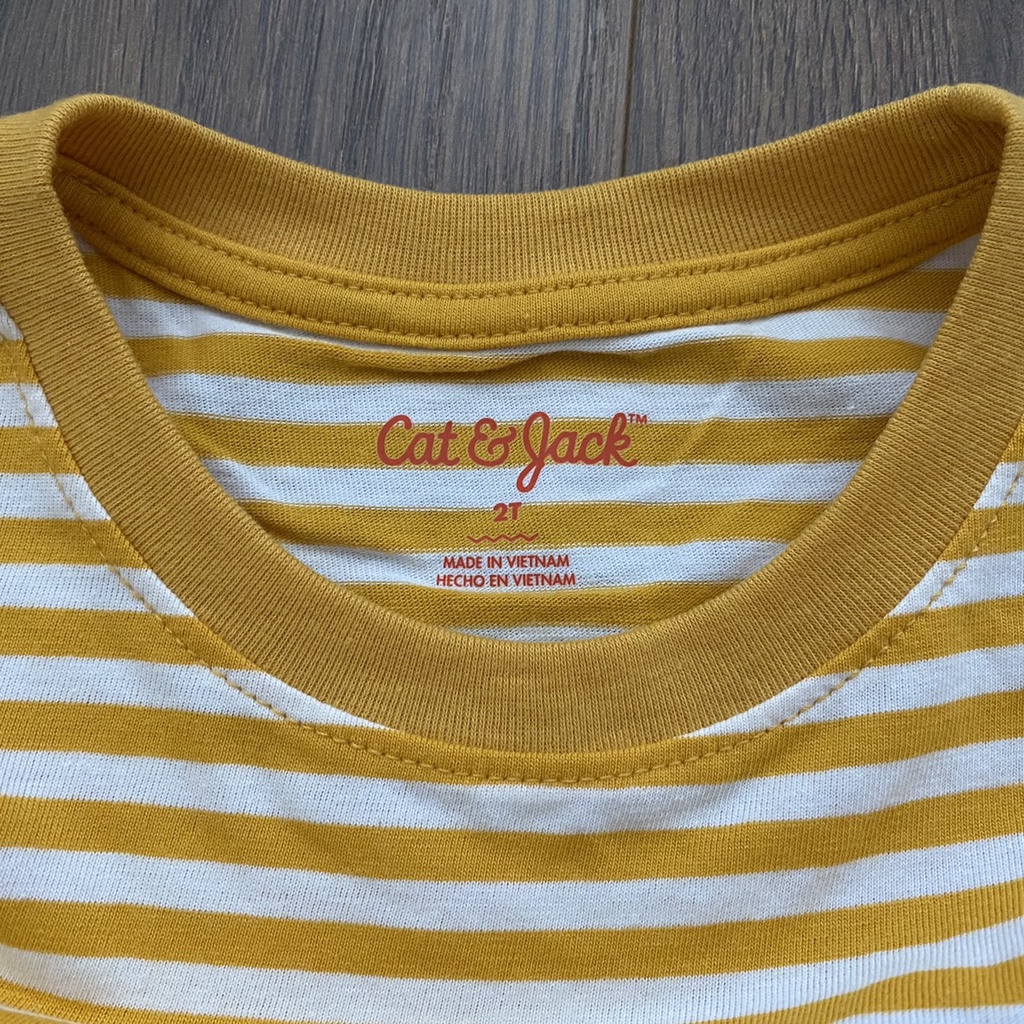 T-shirt/ Áo thun bé trai tay ngắn sọc nhỏ , hàng xuất dư