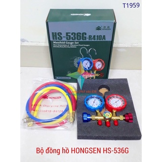 [Mã ELHA22 giảm 5% đơn 300K] Đồng hồ gas đôi đa dụng HONGSEN HS-536G-R410A cho gas R410A/R22/R134a/R404a