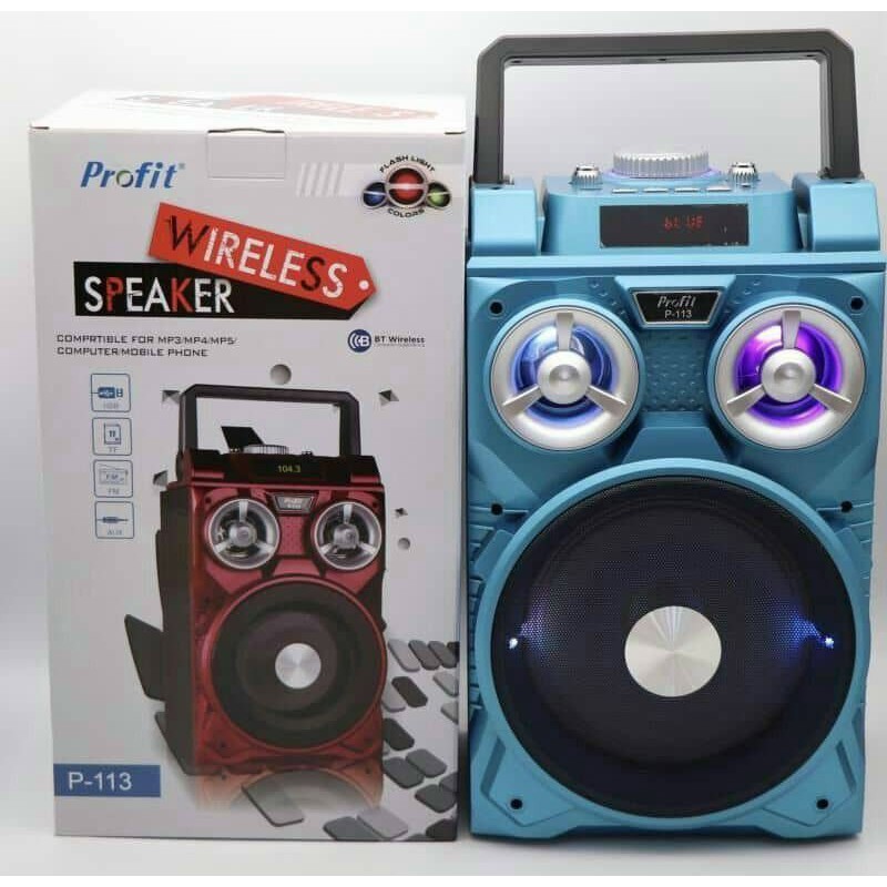 LOA GỖ KARAOKE P113 KÈM MICRO CÓ DÂY,,