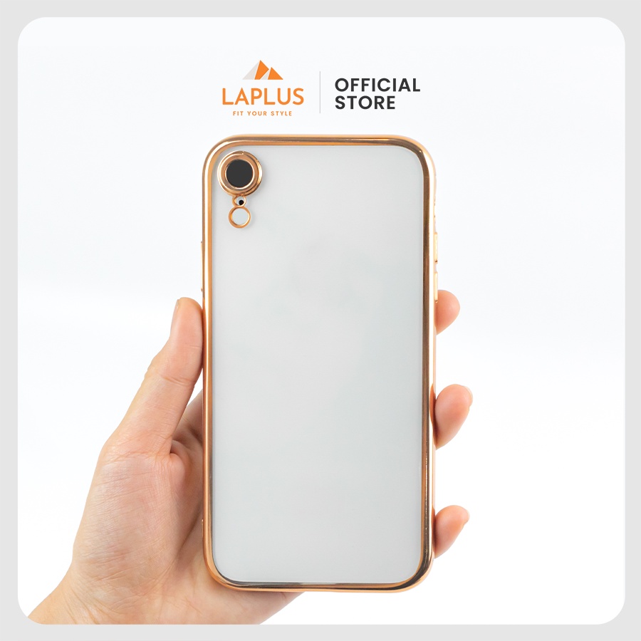 Ốp iphone XR dẻo viền mạ màu sang trọng