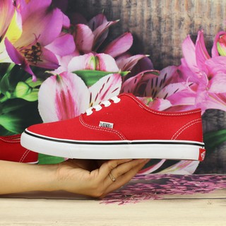 Giày Van Classic Vải canvas Nữ Màu Đỏ Tươi