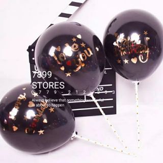 Decal dán chữ lên bong bóng sticker