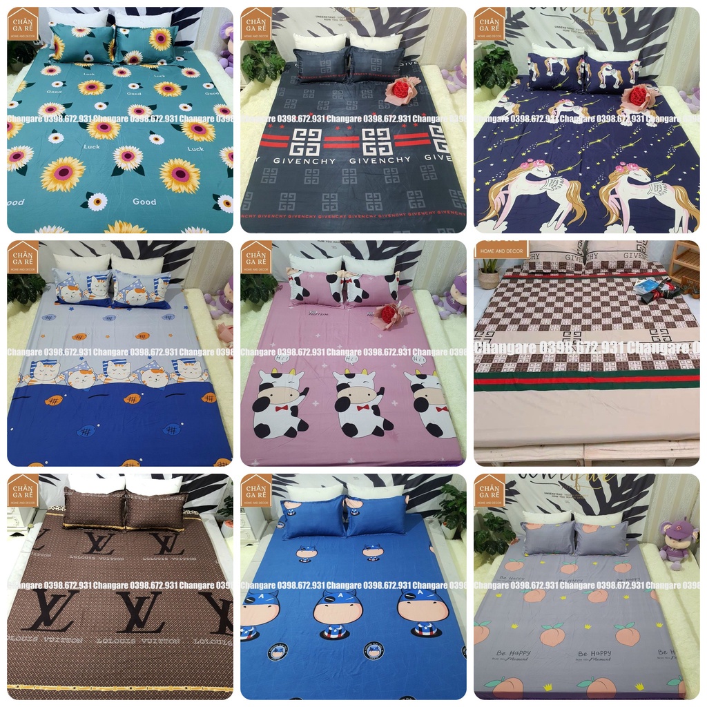 [cập nhât] Ga gối cottong poly ga trải giường chủ đề bò và những người bạn đủ kích thước m6 m8 2m | BigBuy360 - bigbuy360.vn