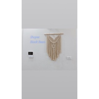 Mành macrame 2 lớp treo tường