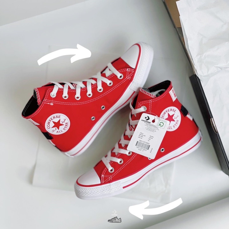 Chuck Taylor All Star Logo Play Red High Top | Giày Thể Thao Đỏ Cổ Cao