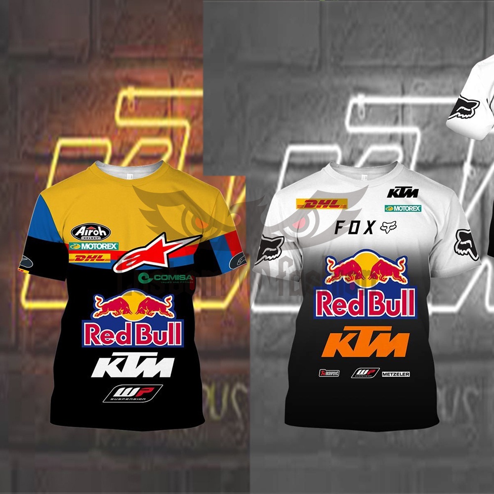 Áo Thun Tay Ngắn In Hình Chú Bò Đỏ 3d Phong Cách harajuku Thời Trang Mùa Hè Chất Lượng Cao