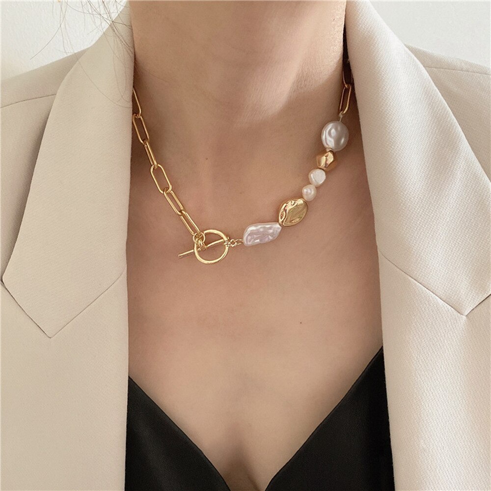 Vòng cổ đính hạt ngọc trai giả nhiều phong cách tùy chọn sành điệu dành cho nữ