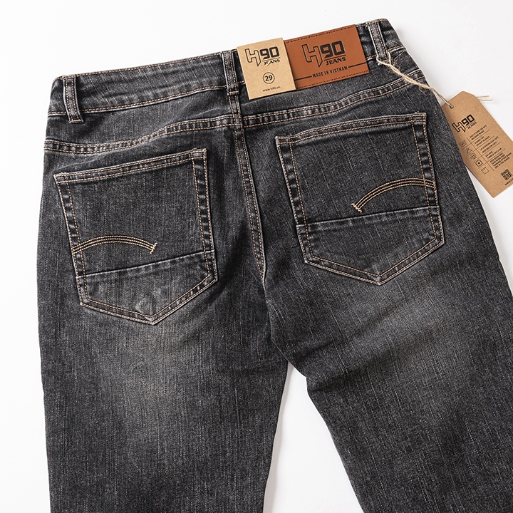 Quần jean nam cao cấp dáng ôm H90 màu chì chất co giãn trẻ trung J080 | BigBuy360 - bigbuy360.vn
