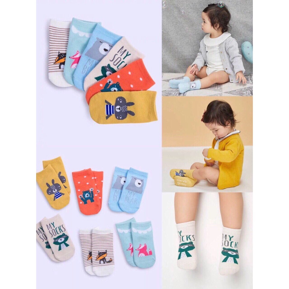 Tất trẻ em  Pony Kid chống trượt (0-4 tuổi) sản phẩm tốt chất lượng cao