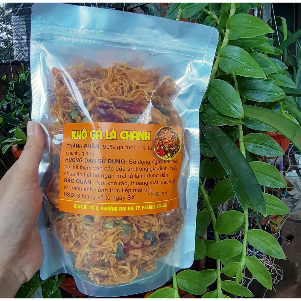 khô gà lá chanh, khô ga ta ngon, hàng nhà làm chuẩn ngon 1kg | BigBuy360 - bigbuy360.vn