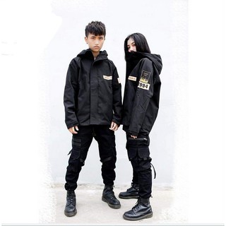 {Ảnh thật hình thứ 2} Áo Khoác Kaki Deathstalker 1994 Unisex Nam Nữ Cực Cool Ngầu