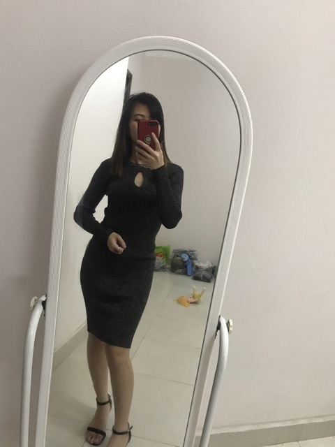 Đầm len nhũ body khoét ngực | BigBuy360 - bigbuy360.vn