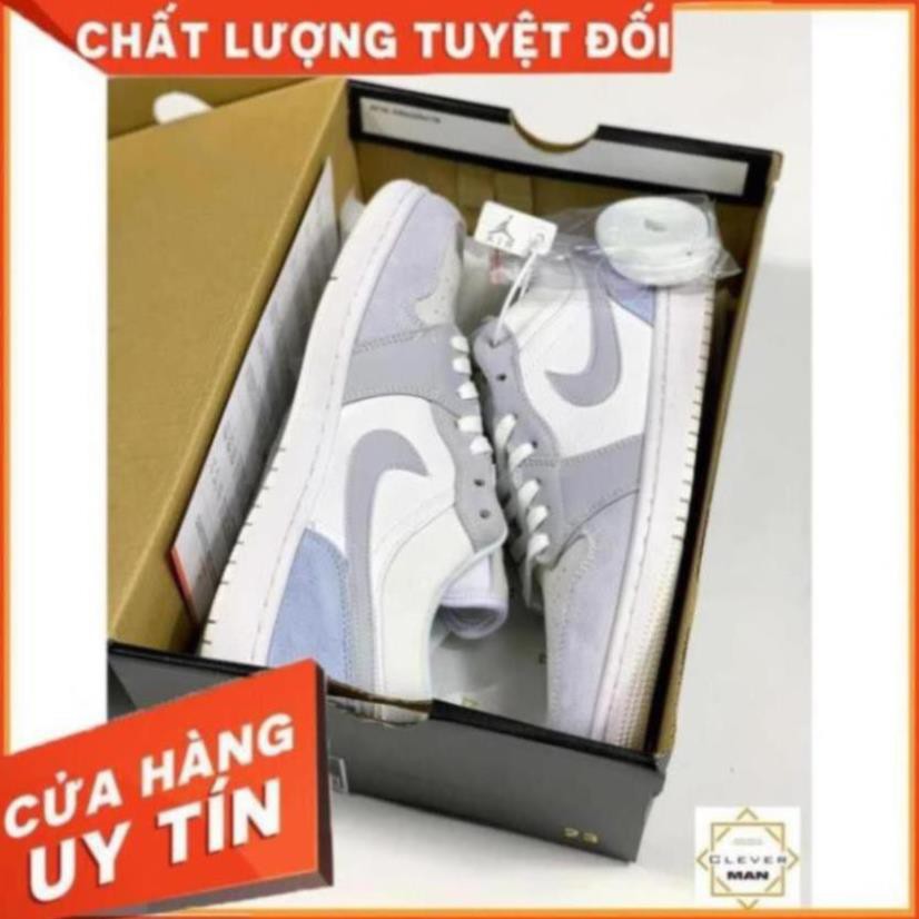 [Sale 3/3][FREESHIP-BẢO HÀNH 12 THÁNG] Giày thể thao AIR JORDAN 1 low Paris cổ thấp xám xanh cực đẹp CỰC ĐẸP