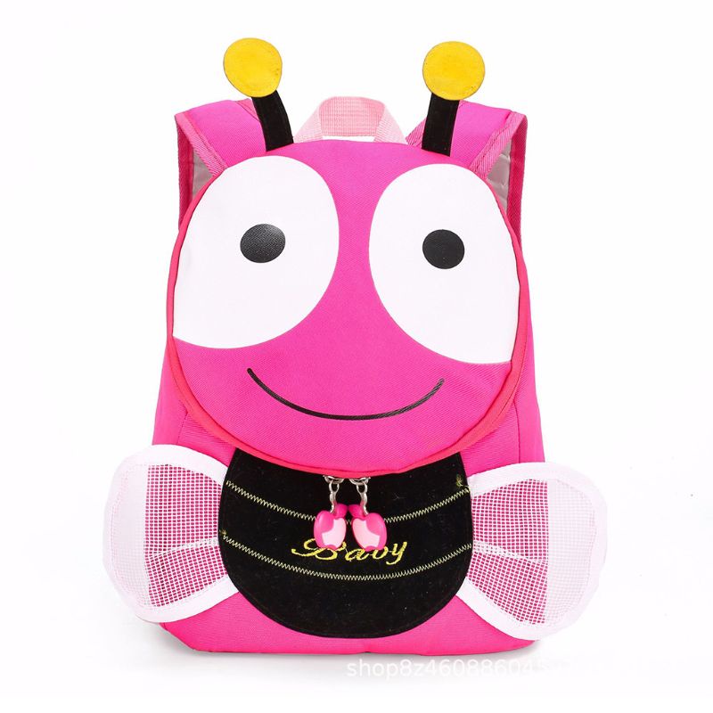 Balo Đi Học Mini In Họa Tiết Chú Ong Dễ Thương Vui Nhộn Cho Bé