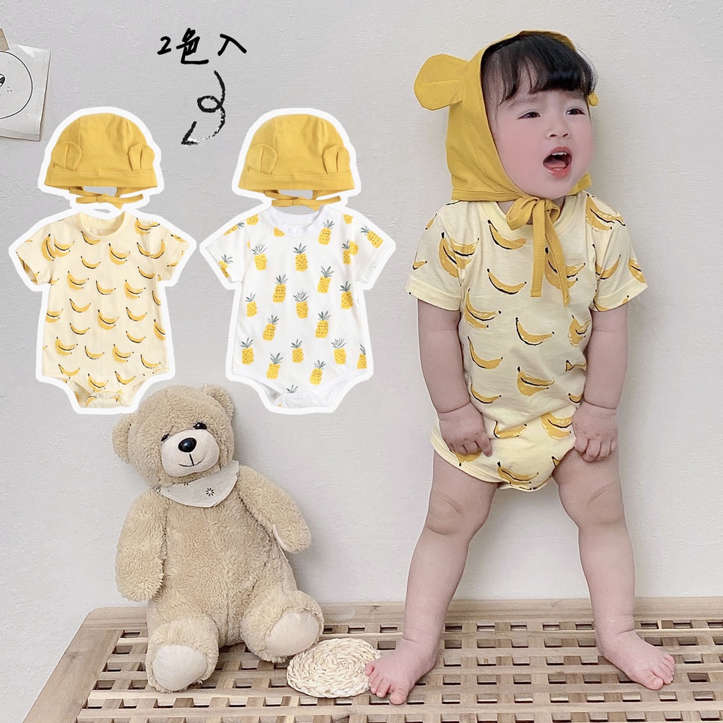 Bộ Áo Liền Quần Sanlutoz Cotton Họa Tiết Xinh Xắn Thời Trang Hè Cho Bé Trai Và Bé Gái