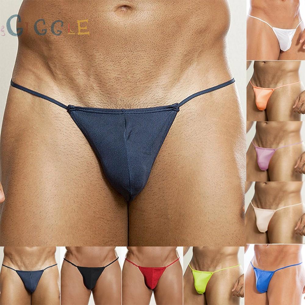 Men Sexy G-String Sheer Pouch Enhancing Low Waist Bikini Lingerie Underwear High Quality