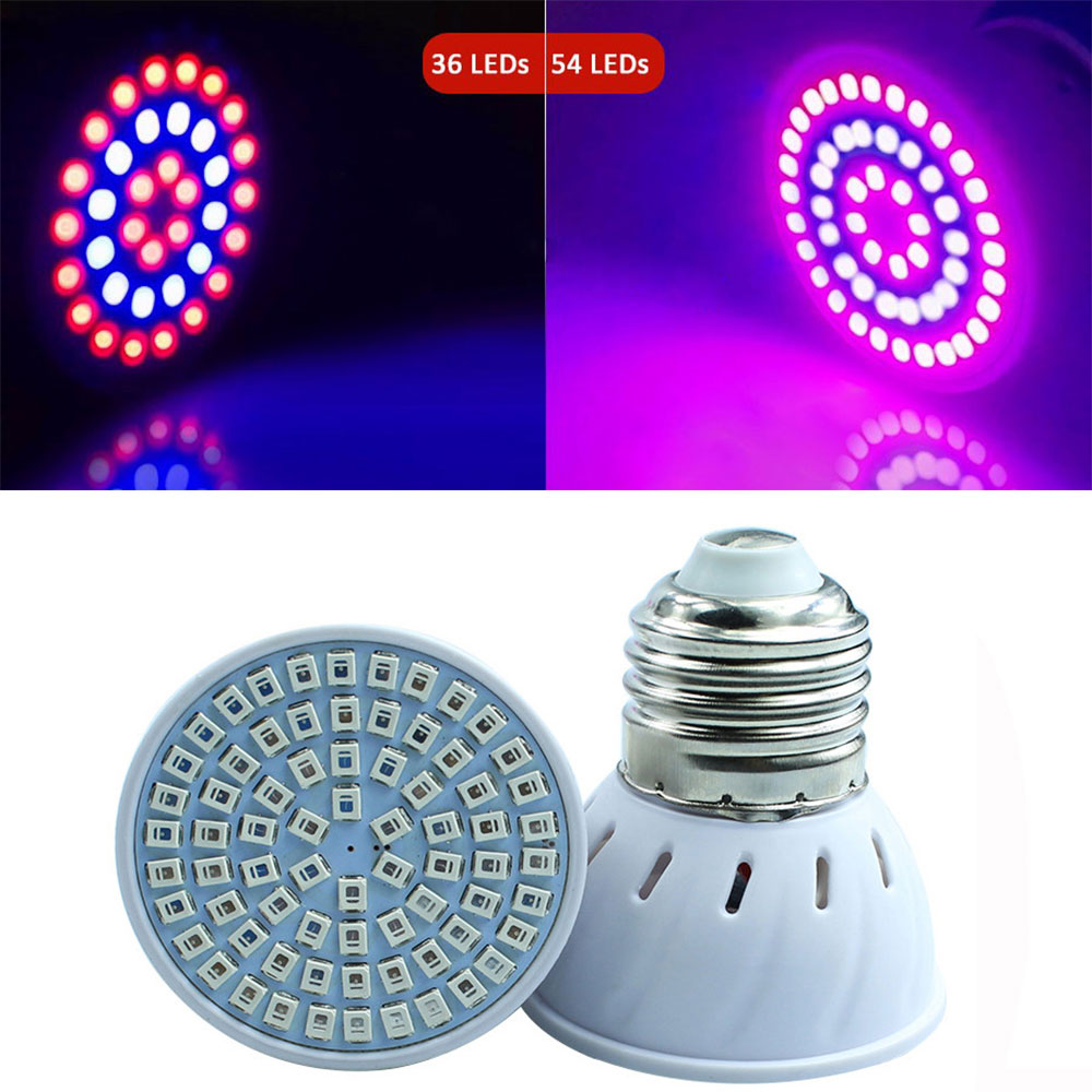 Đèn Led Trồng Cây Thủy Sinh Tự Động Đuôi E27 / Gu10 / Mr16 36 / 54 / 72 Bóng