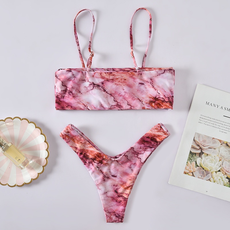 Set bikini hai dây loan màu HB23 Hỉn Hỉn Store