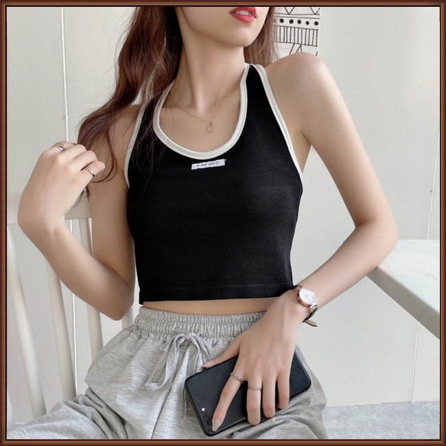 Áo Dệt Kim Hai Dây Dáng Ôm Thoáng Khí Thời Trang Dành Cho Nữ