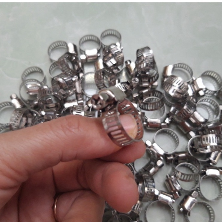Đai xiết cổ dê inox độ xiết từ 9 -16mm