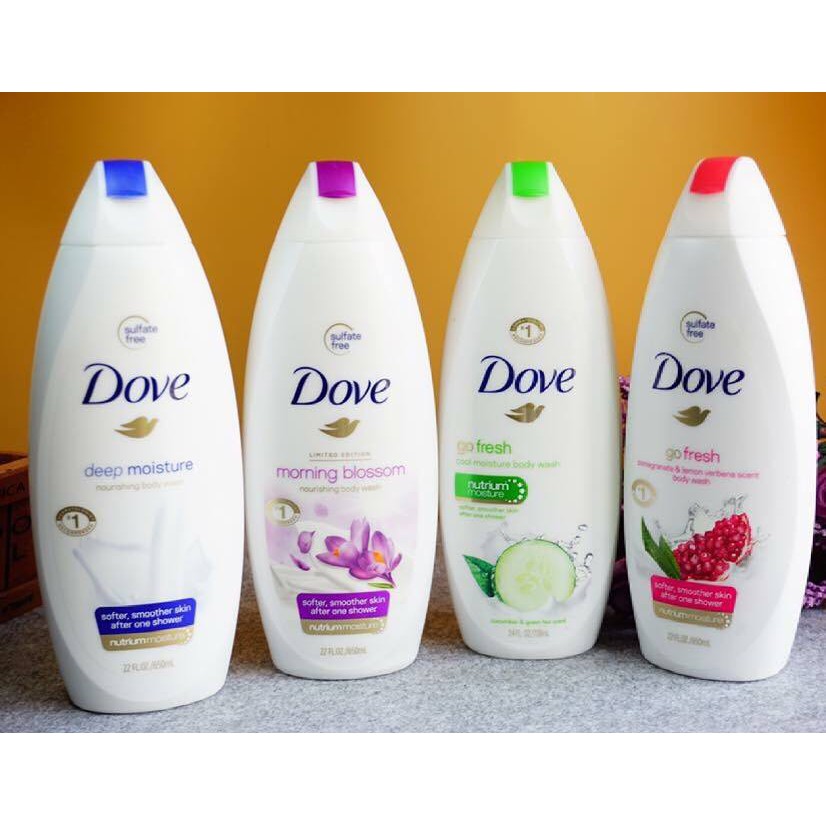 SỮA TẮM DOVE DEEP MOISTURE NOURISHING BODY WASH 650ML NHẬP KHẨU MỸ CHÍNH HÃNG - 4138