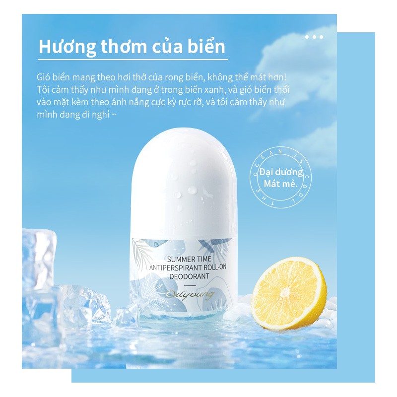 Lăn Khử Mùi Oilyoung Sử Dụng Dưới Cánh Tay Chống Mồ Hôi Lâu Trôi 30ml