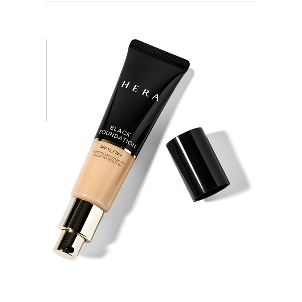 Kem Nền Hera Black Foundation SPF15/PA+ Weightless Cover Fit Liquid Foundation 21N1 Vanilla