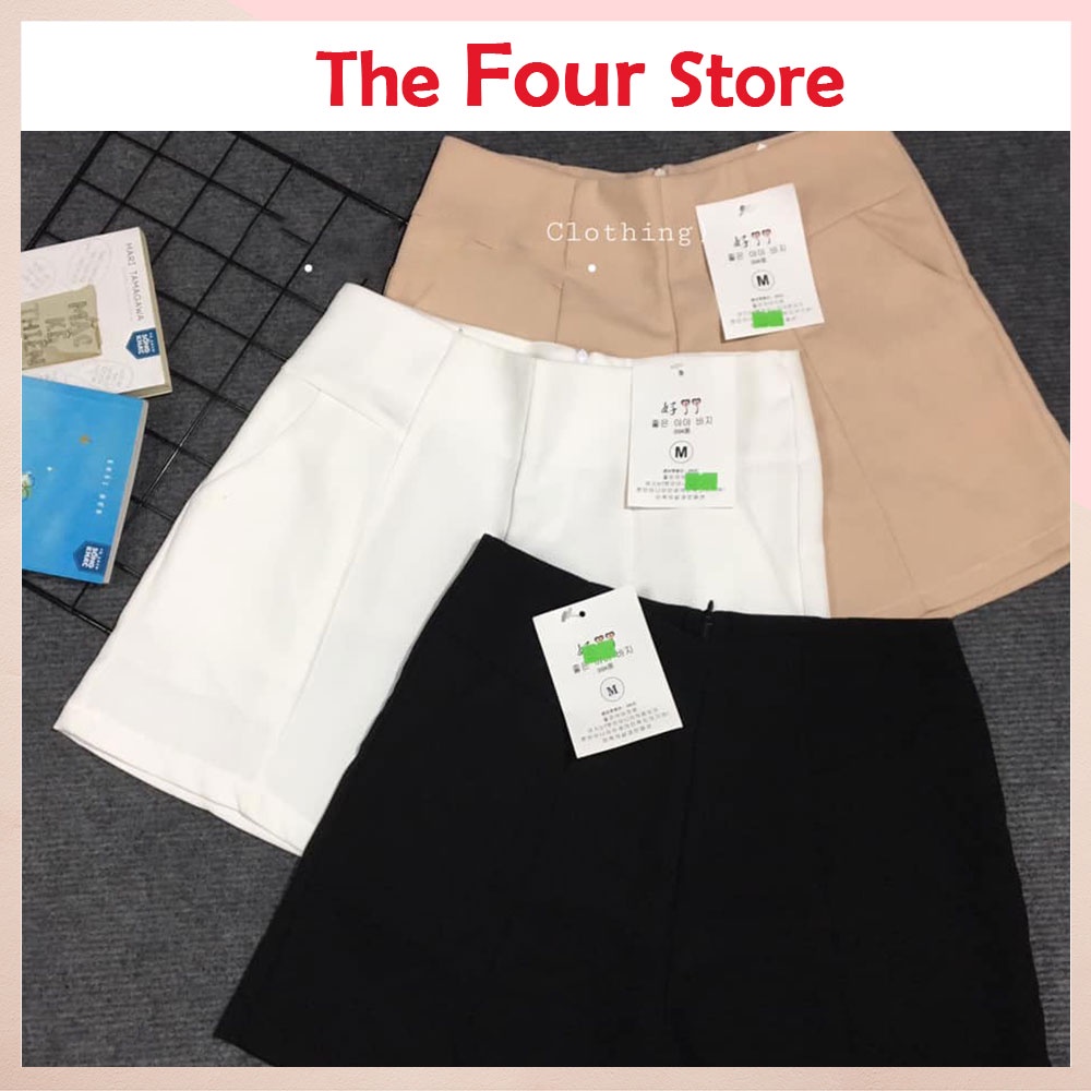 Quần short tuyết mưa cao cấp ❤️ FREESHIP ❤️ Giảm 10K Nhập [DOHU10K] Quần short cạp liền eo cao khoá lưng