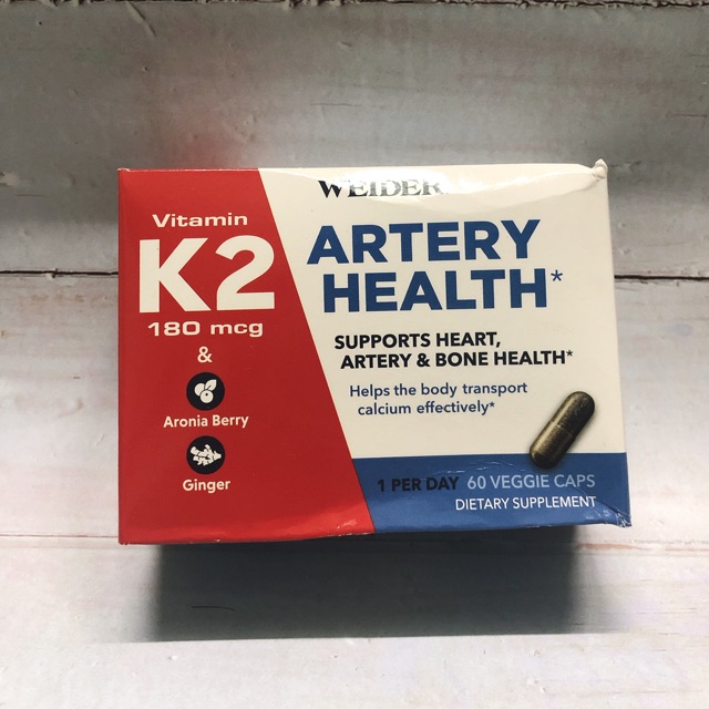 Weider Artery Health Vitamin K2 180mcg 60 viên