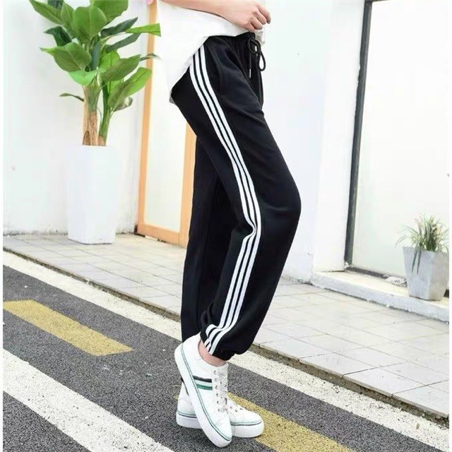 Quần nữ 3 sọc bo ống DTR0719