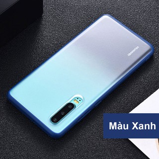 ốp điện thoại Huawei P30, P30Pro mặt lưng phủ bám chống sốc, chống bám vân tay Fuzzy White