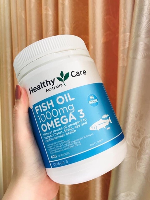 Dầu cá Omega 3 Healthy Care Fish Oil 1000mg MẪU MỚI [giá tốt]