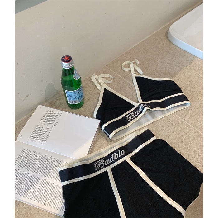 Cocory vn Set Áo Thun Lửng Hai Dây + Quần Short Lưng Cao Thời Trang Nữ