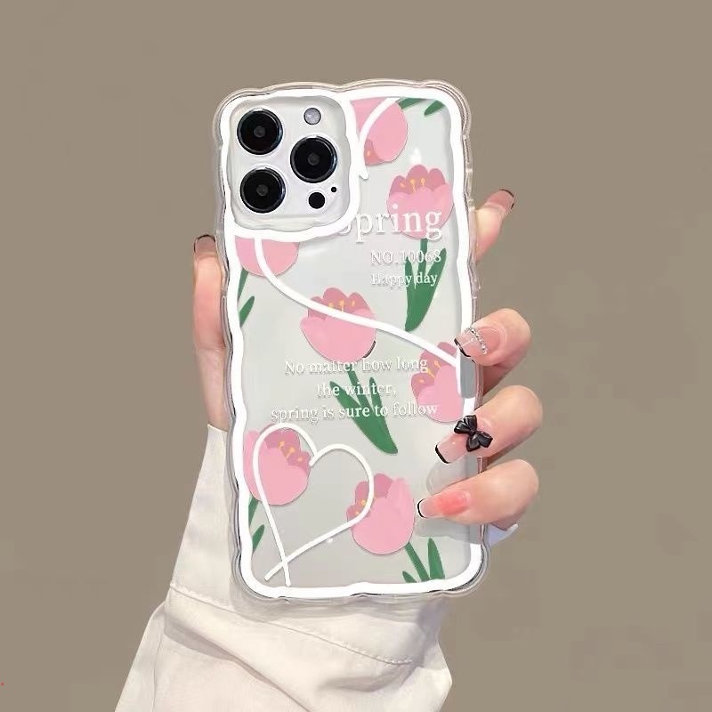 Ốp Điện Thoại Gel Silica Mềm Màu Trong Suốt Hình Hoa Hồng Dễ Thương Cho IPhone 13 12 11 Pro MAX X XR XS MAX 6 7 8 Plus
