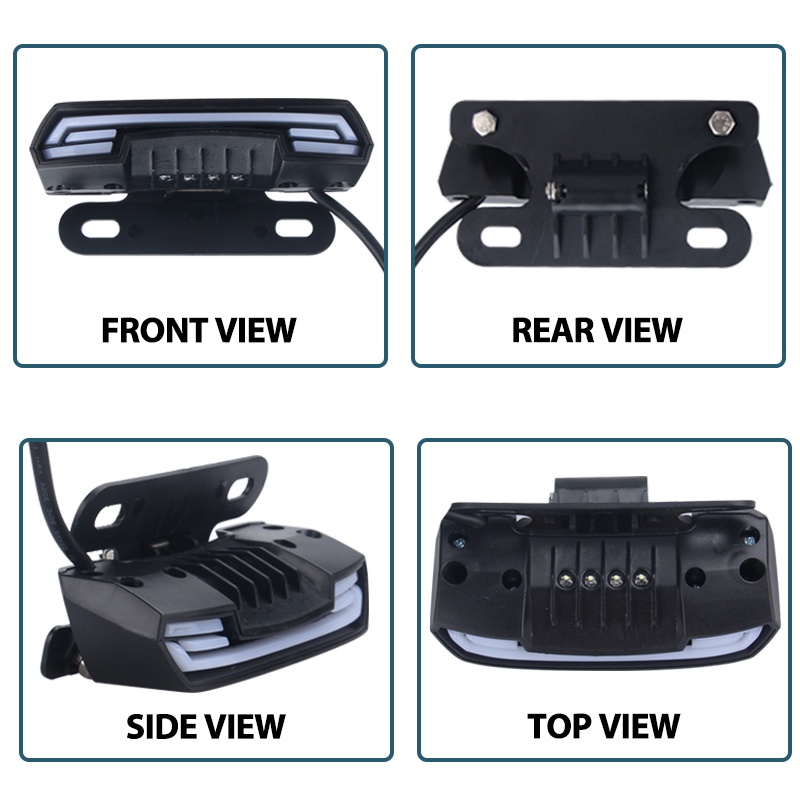 Đèn Xi Nhan Cảnh Báo Chống Nước Gắn Đuôi Xe Máy Scooter