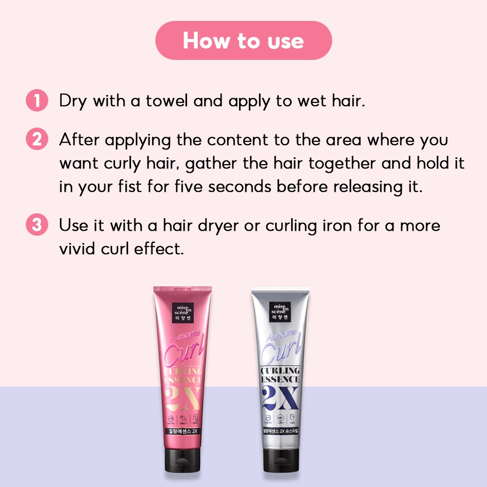 Kem Dưỡng Tạo Kiểu Tóc Xoăn Mise en Scene Stage Curling Essence 2X