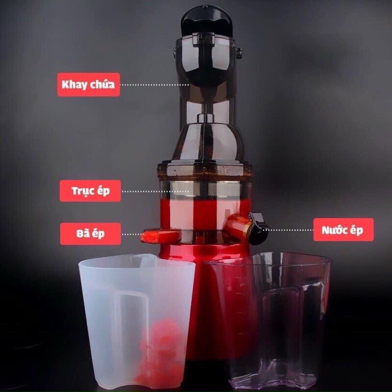 Máy Ép Chậm Hongxin Rh-312 Ép Trái Cây Nguyên Quả, Công Suất 150w, Lưỡi Dao Tháo Rời Dễ Vệ Sinh - Bh 12 Tháng