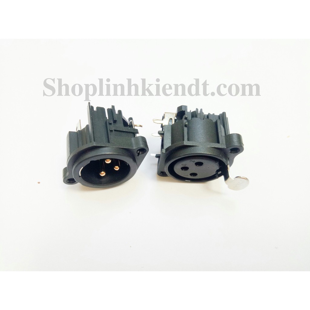 Giắc Neutrik XLR NC3MAH-0 ,NC3FAH2 đực ,cái vuông góc 90 độ mạ vàng chất lượng cao