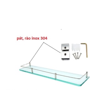 Kệ kính phòng tắm inox 304 kính cường lực