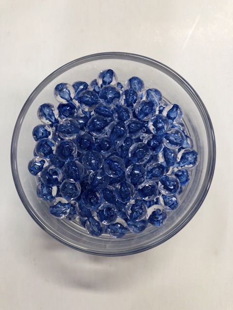 100G Chuỗi Hạt Pha Lê Nhựa 8mm Wat (có nhân màu)