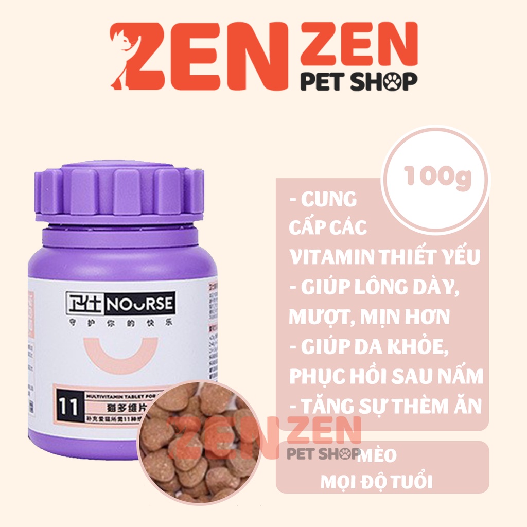 NOURSE - Vitamin cho chó mèo - Dạng viên, gel - Vitamin tổng hợp, dưỡng lông, tiêu búi lông, bí tiểu, hô hấp
