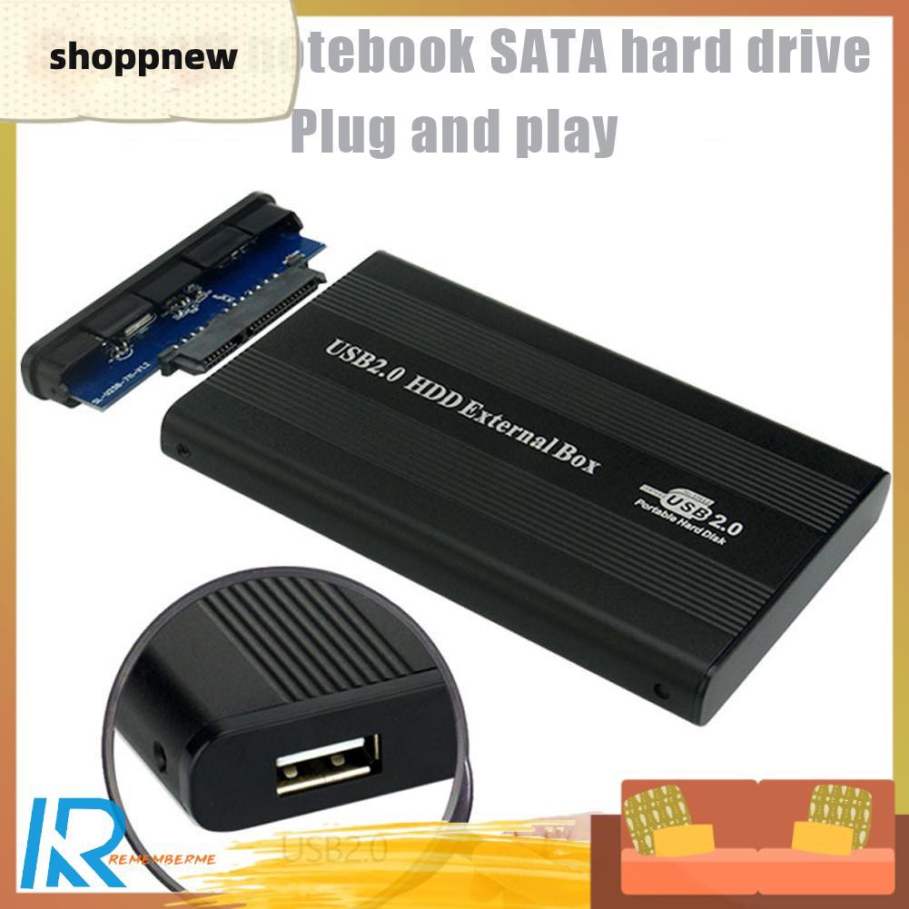 Hộp Đựng Ổ Cứng Ngoài 2.5 Inch Sata Usb2.0 Bằng Hợp Kim Nhôm Ốp | BigBuy360 - bigbuy360.vn