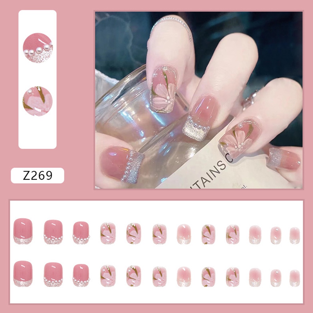JYNAIL Set 24 Móng Tay Giả Thời Trang Nữ