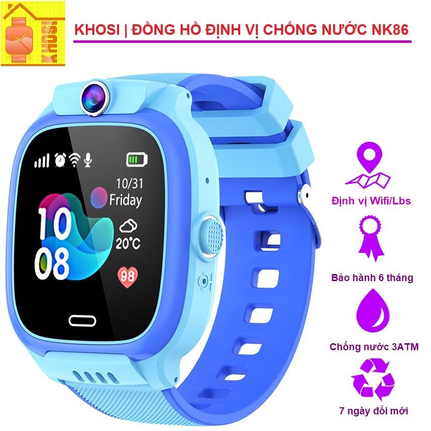 Đồng hồ thông minh trẻ em Chống Nước NK86- Mẫu mới nhất năm 2022