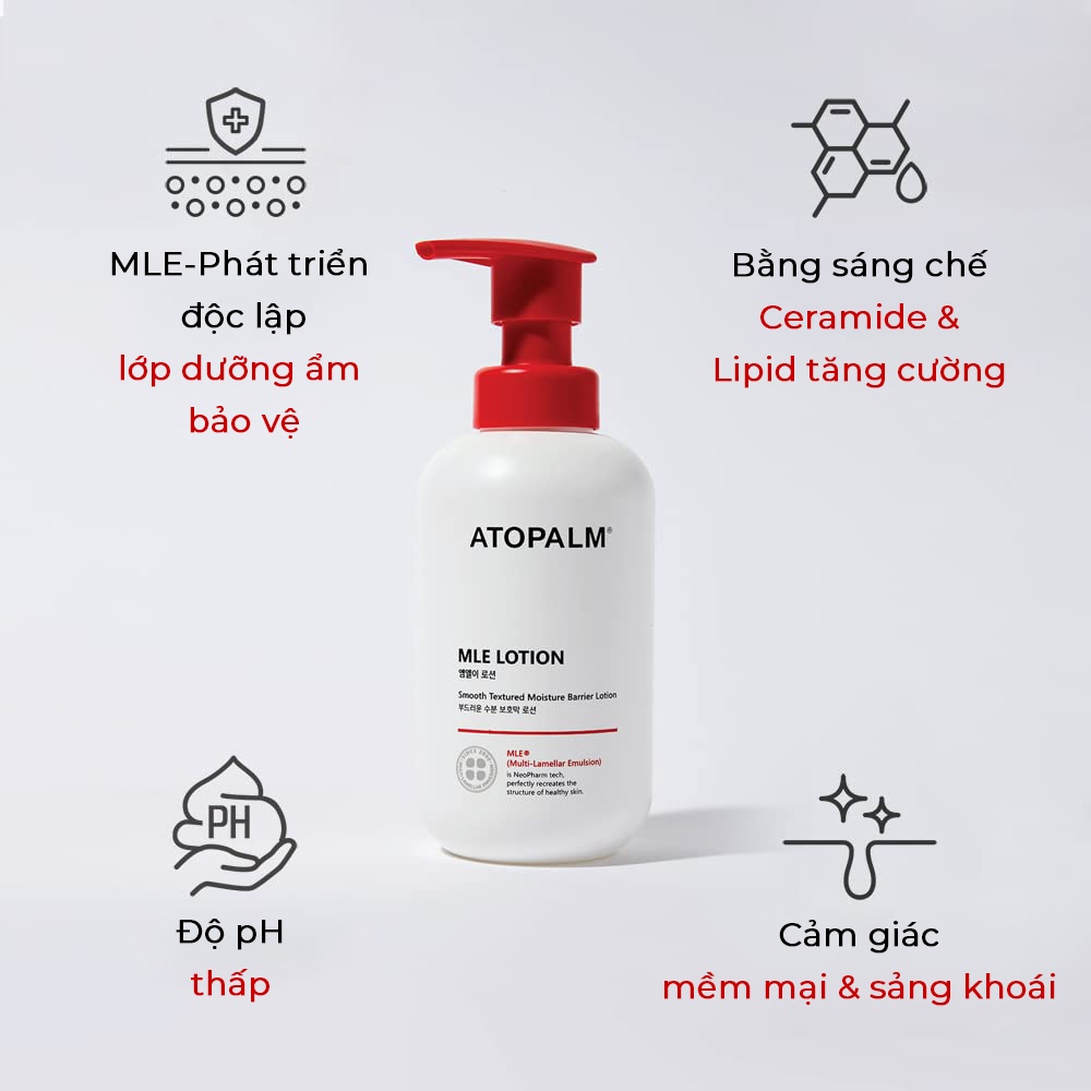 Sữa Dưỡng Thể An Toàn Cho Bé ATOPALM MLE LOTION Dưỡng Ẩm Làm Dịu Da 200ml_Mỹ phẩm Hàn Quốc chính hãng