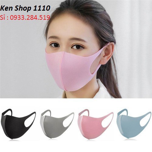 Combo 2 khau trang vai 3D phong cach thoi trang nhieu mau