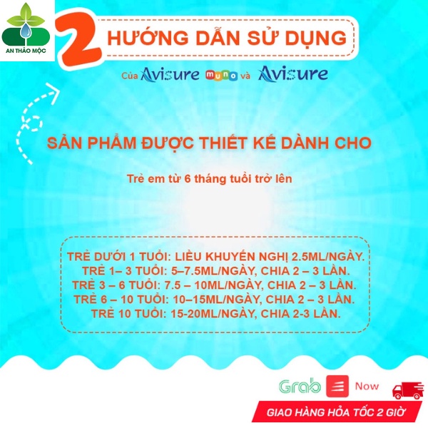 Siro Uống Avisure Muno Tăng Đề Kháng Tự Nhiên Tăng Cường Miễn Dịch Sức Khỏe Cho Bé.Chai 100ml