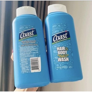 Sữa Tắm Gội Coast 946ml Mẫu mới không vòi Hàng Nhập Mỹ