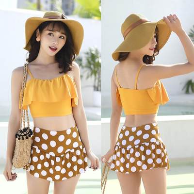 Áo tắm nữ bảo thủ áo bơi kiểu dáng mới 2019 Áo Tắm Kiểu dáng đẹp áo tắm suối nước nóng ngọt ngào | BigBuy360 - bigbuy360.vn